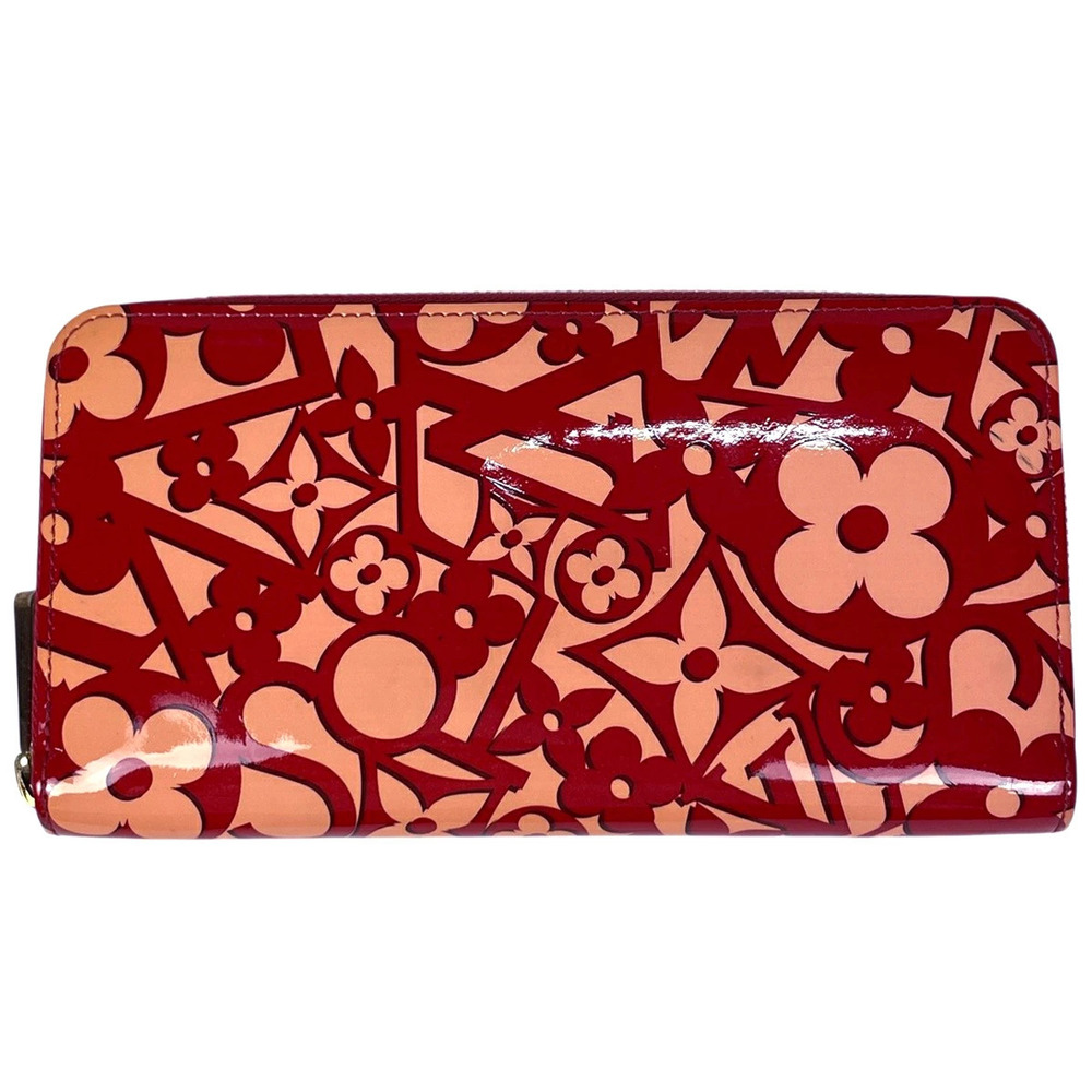 Louis Vuitton Zippy Wallet Vernis Long Sweet Monogram Pomme d Amour Red